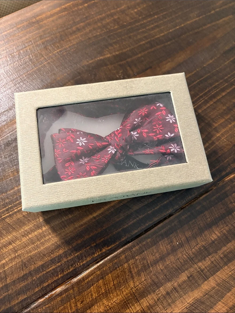Jos A Bank Floral Pre-Tied Bow Tie